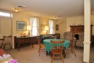 View of dining room table.